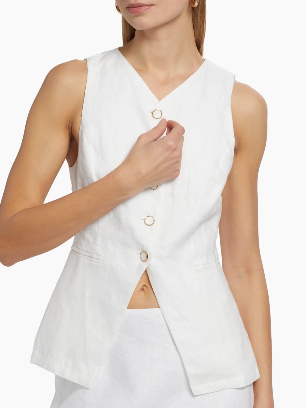 Reformation Aspen linen Top 12